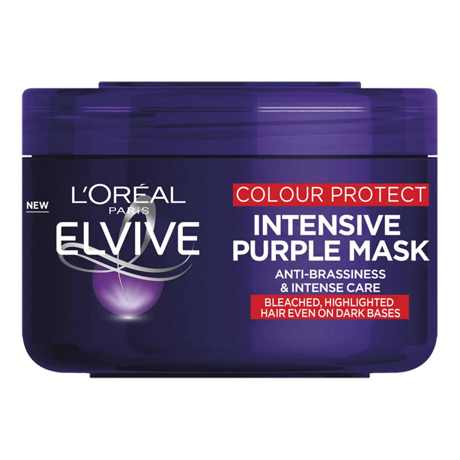 L'Oreal Paris Unisex Elvive Colour Protect Intensive Anti-Brassiness Purple Mask 250ml - One Size