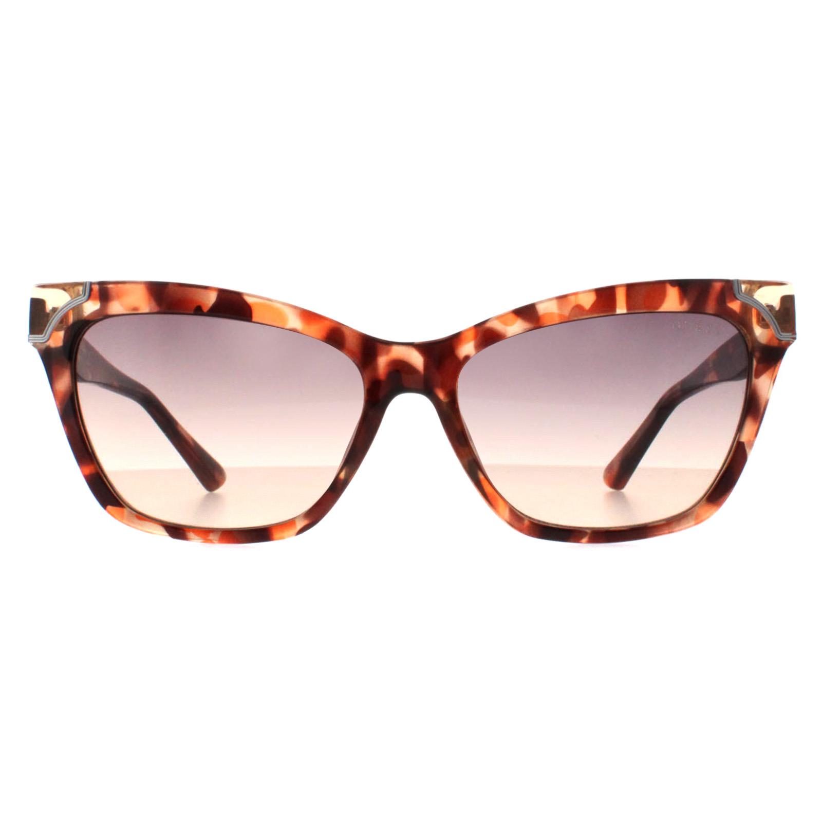 Guess Rectangle Womens Havana Smoke Gradient GU7840 - Brown - One Size