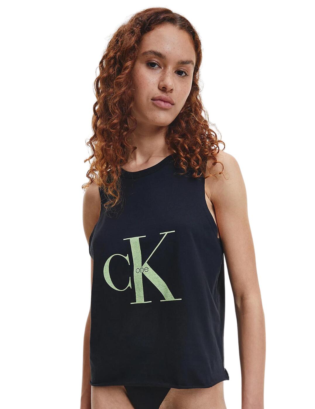 Calvin Klein Womens CK One Cotton Pyjama Top - Black - Size X-Small