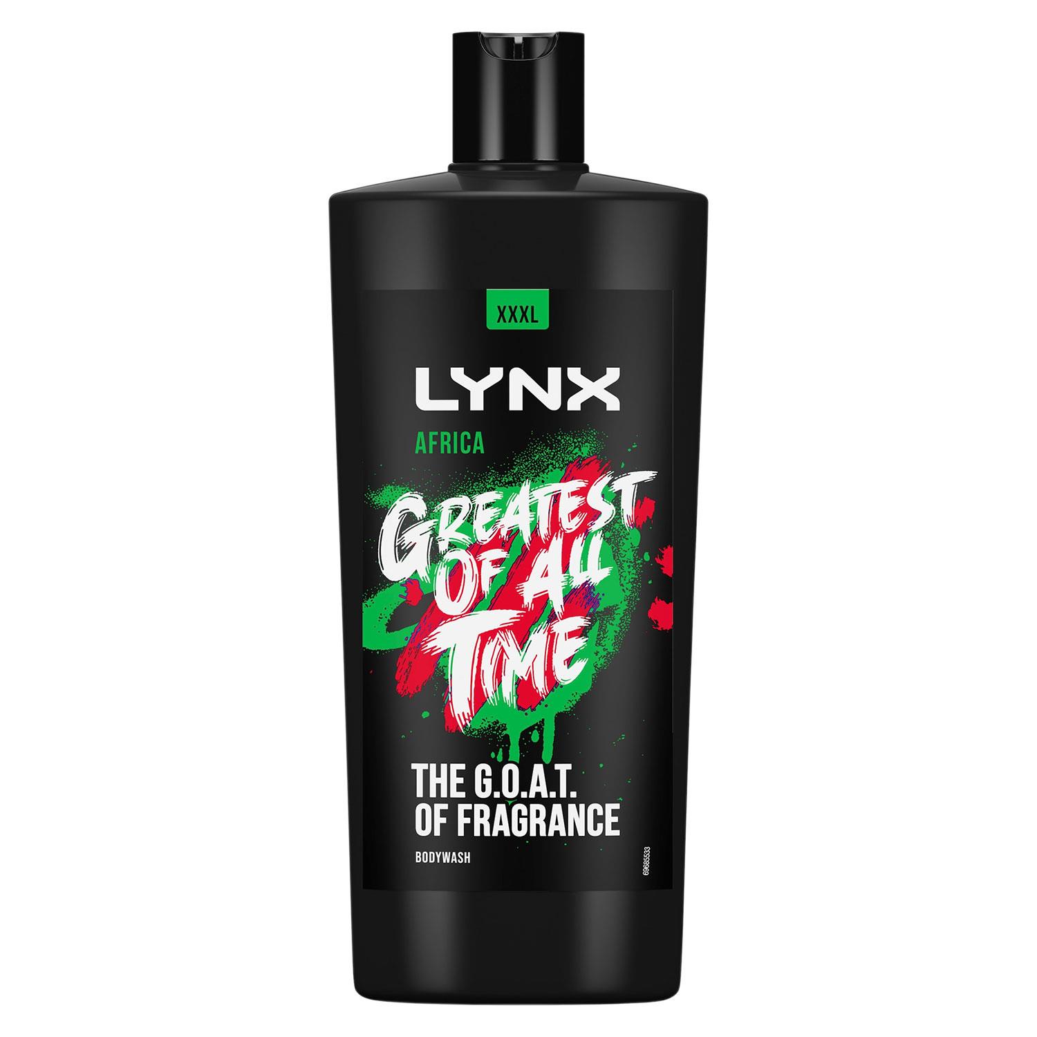 Lynx Mens G.O.A.T Shower Gel up to 12H Refreshing Fragrance XXXL Africa, 700ml - NA - One Size