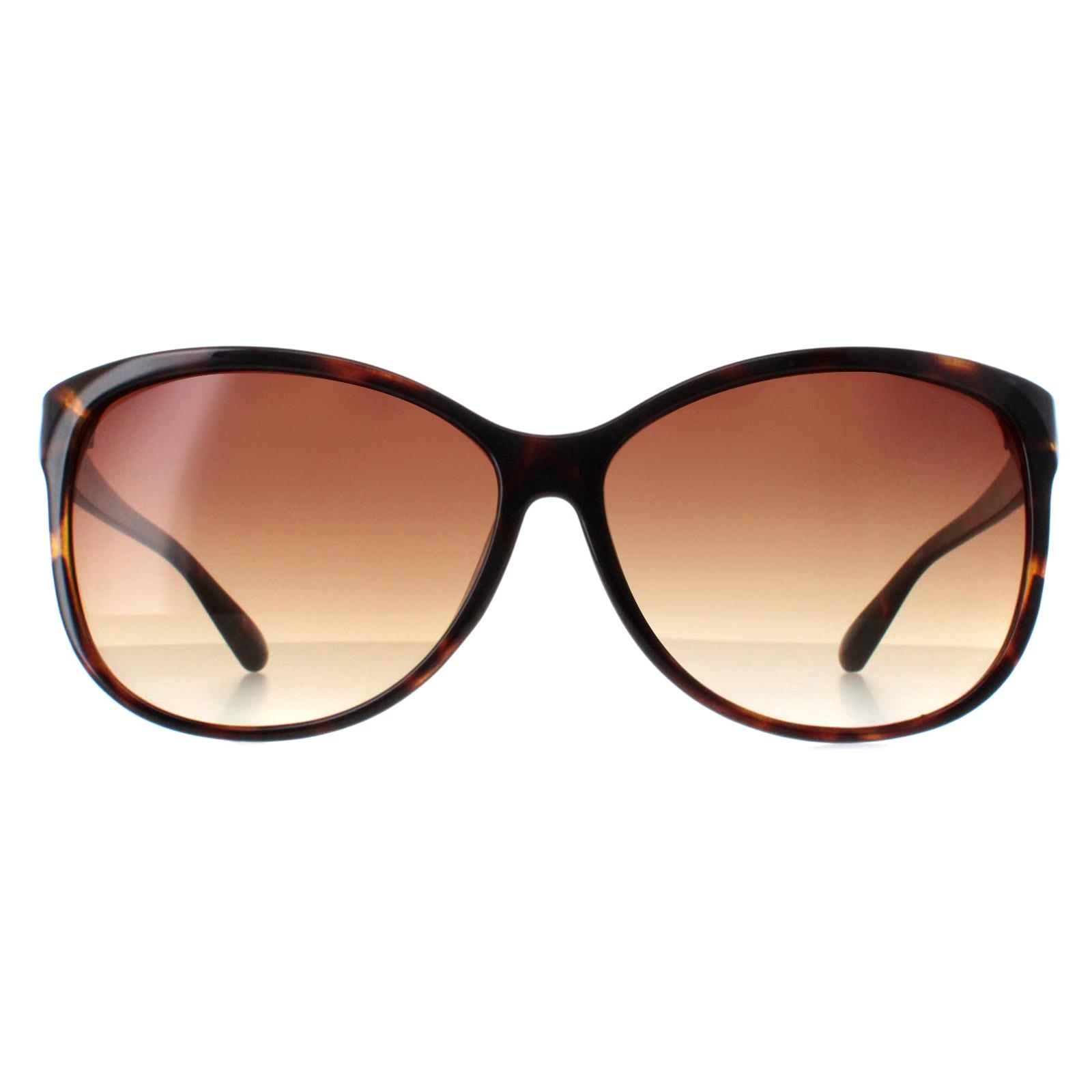 Calvin Klein Cat Eye Womens Dark Tortoise Brown Gradient R661S - One Size