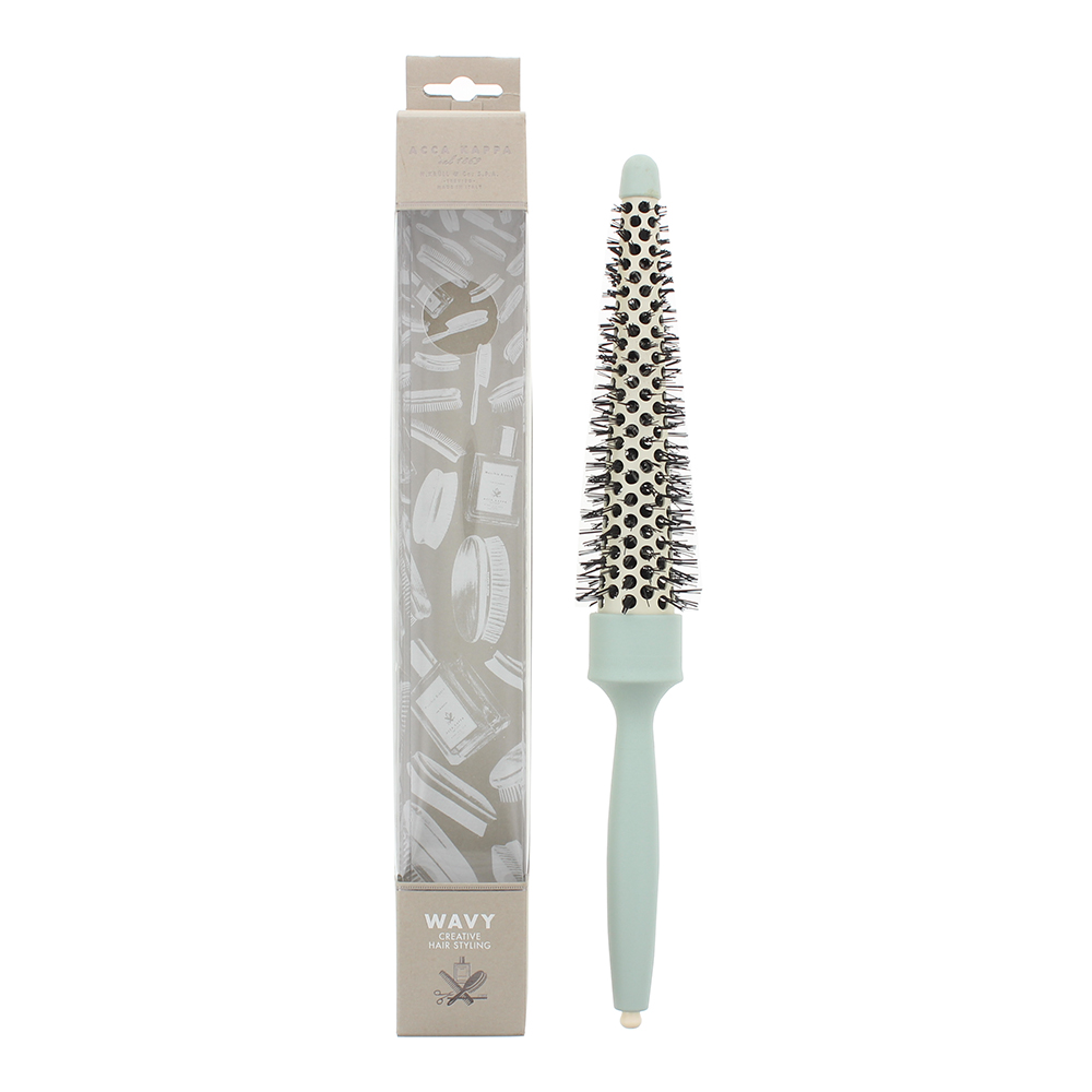 Acca Kappa Unisex Wavy Cone-Shaped Green Hair Brush - One Size