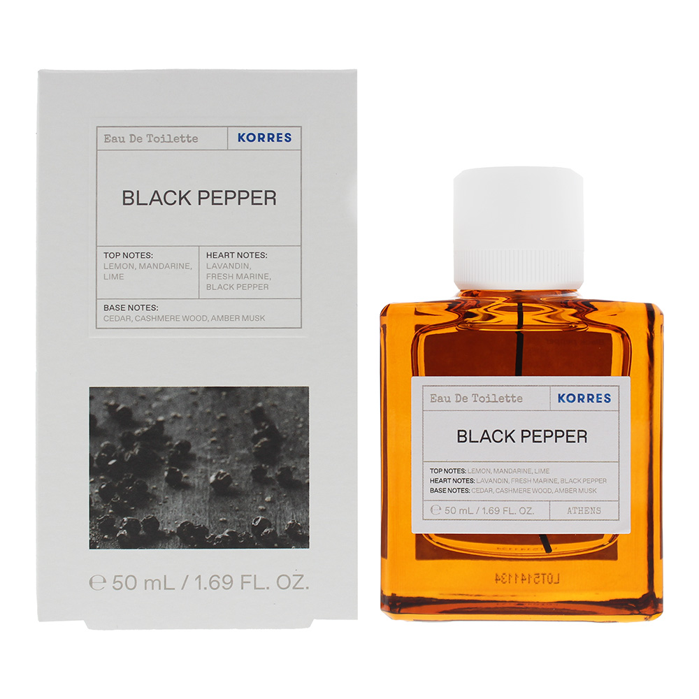 Korres Mens Black Pepper Eau De Toilette 50ml Cashmere - One Size