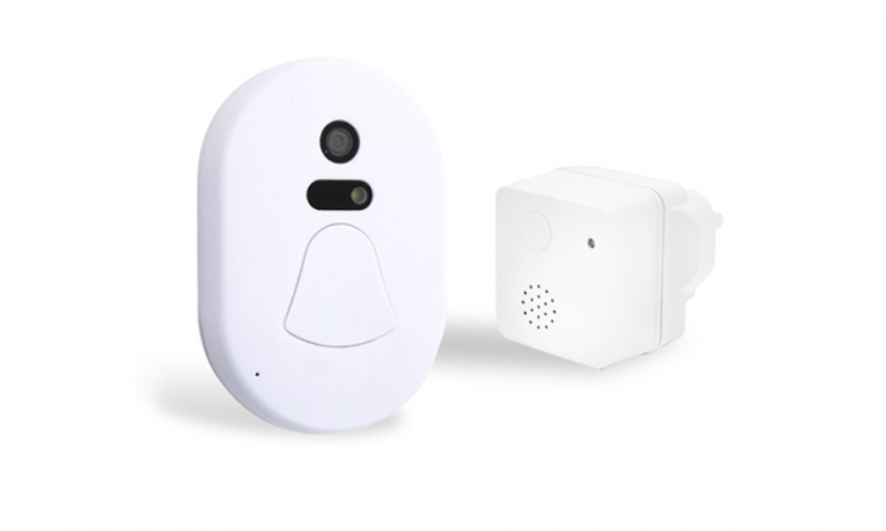 Aquarius Wireless Smart Camera Doorbell White - One Size