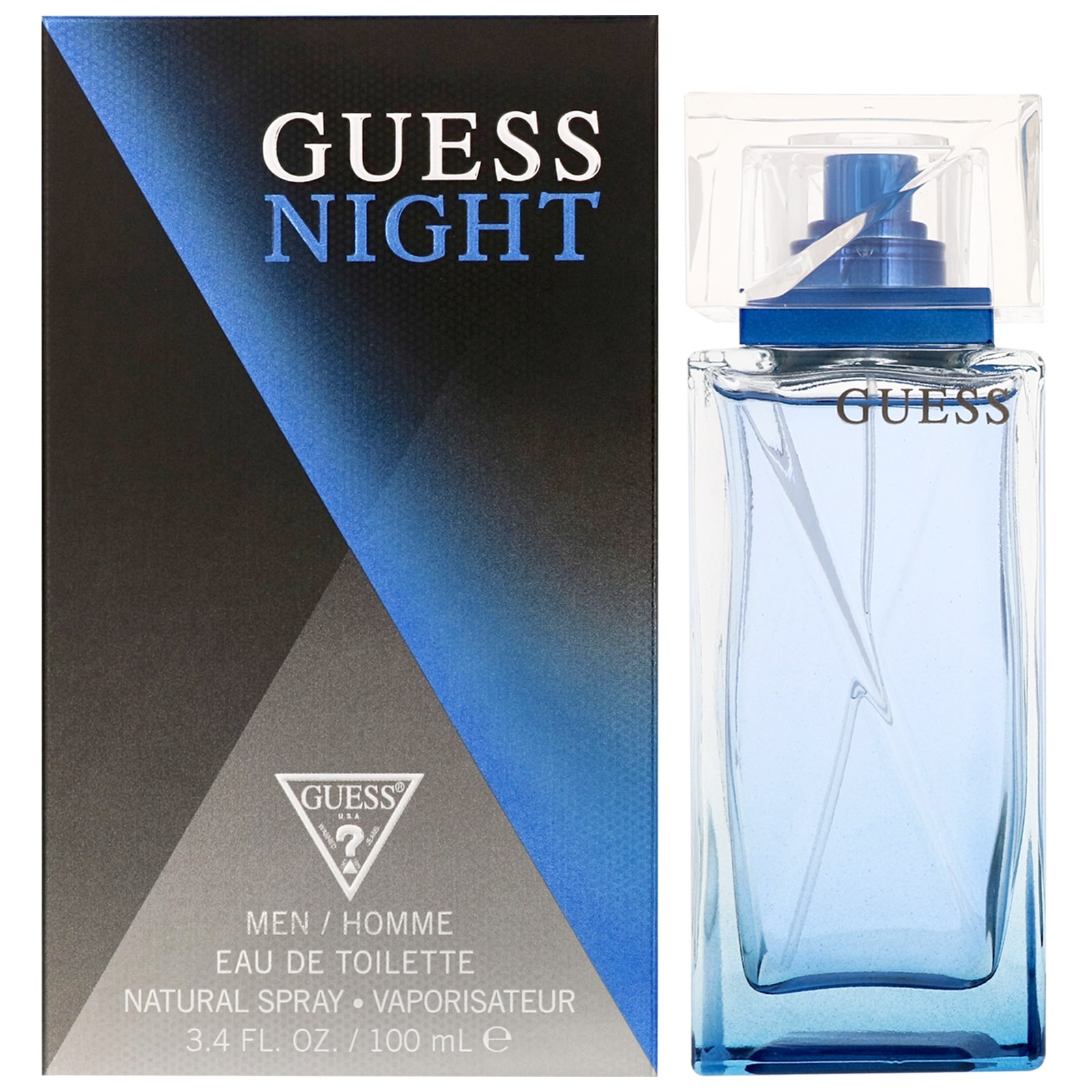 Guess Mens Night For Men Eau De Toilette Spray 100Ml - NA - One Size