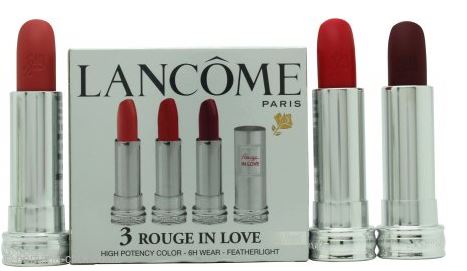 Lancome Unisex ROUGE IN LOVE 3 LIPSTICK TRIO: 1x 322M Corail 1x 159B in 1x 379N Rose Sulfureuse - One Size