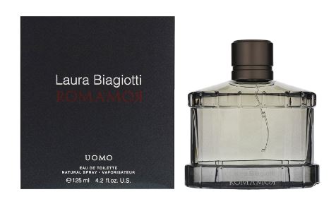 Laura Biagiotti Mens ROMAMOR UOMO EDT SPRAY 125ML - Black - One Size