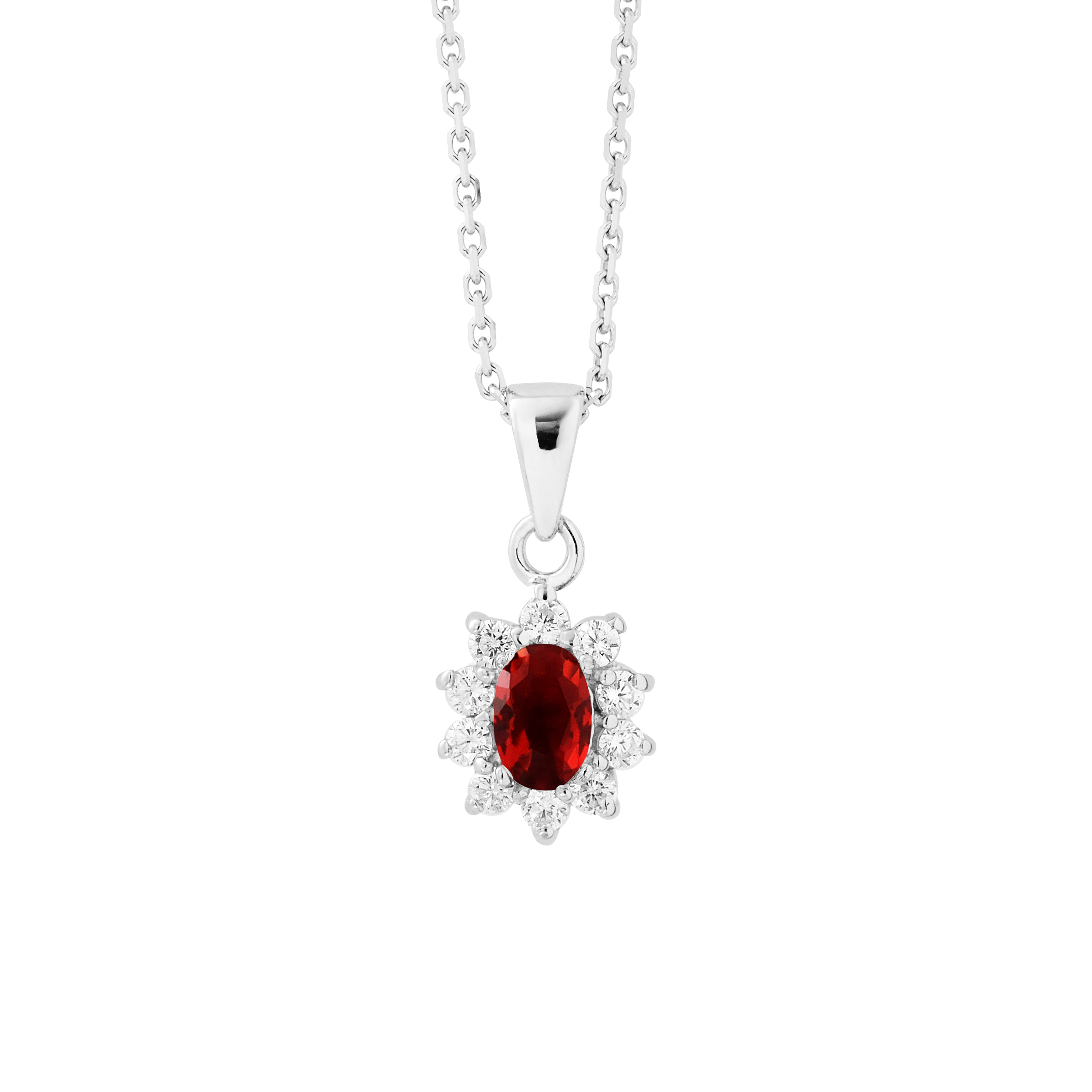 Diadema Womens - Necklace - High Jewelry - Love Collection Silver Sterling - One Size