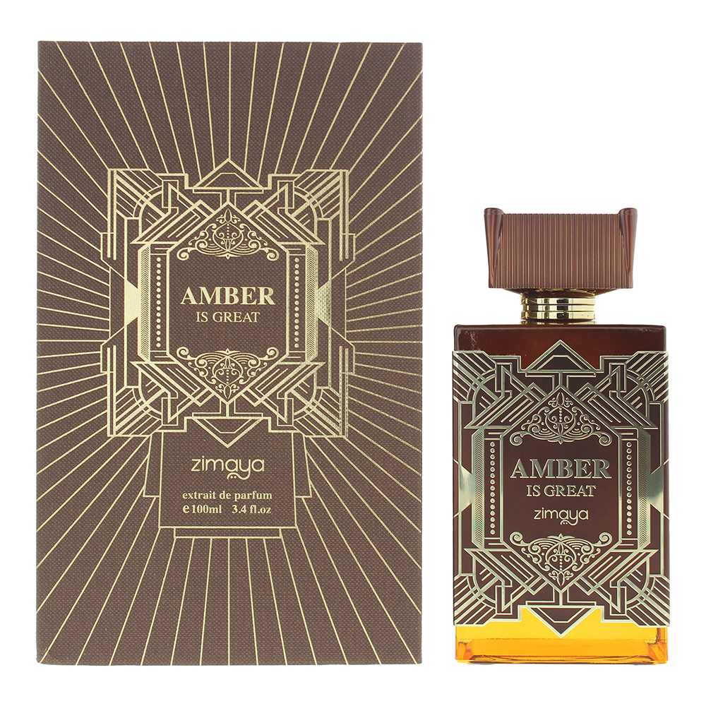 Afnan Mens Zimaya Amber Is Great Extrait de Parfum 100ml Spray for Him - One Size