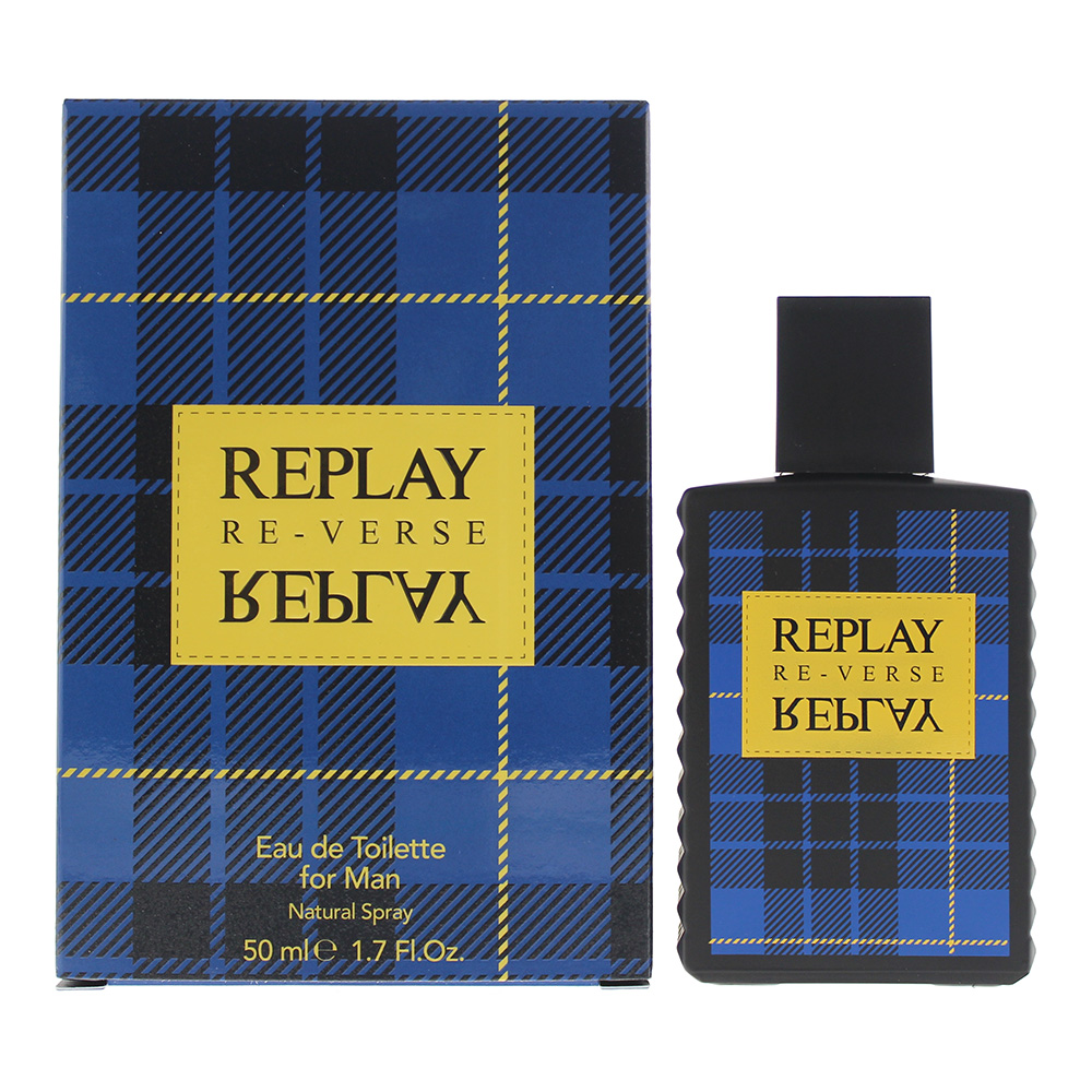 Replay Mens Signature Reverse For Man Eau de Toilette 50ml - NA - One Size