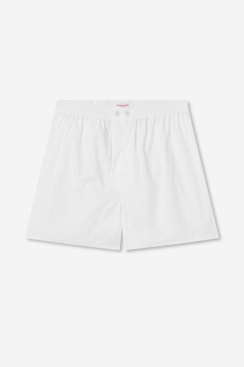 Derek Rose Savoy Mens Boxer Short - White Cotton - Size 3XL