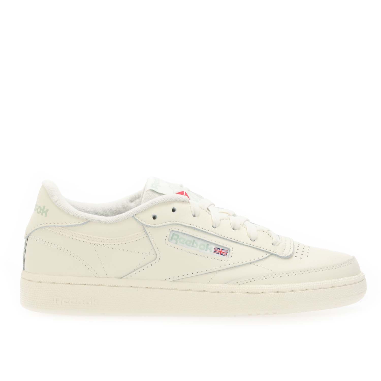 Reebok Womenss Classics Club C 85 Trainers in Off-White material_real_leather - Size UK 7.5