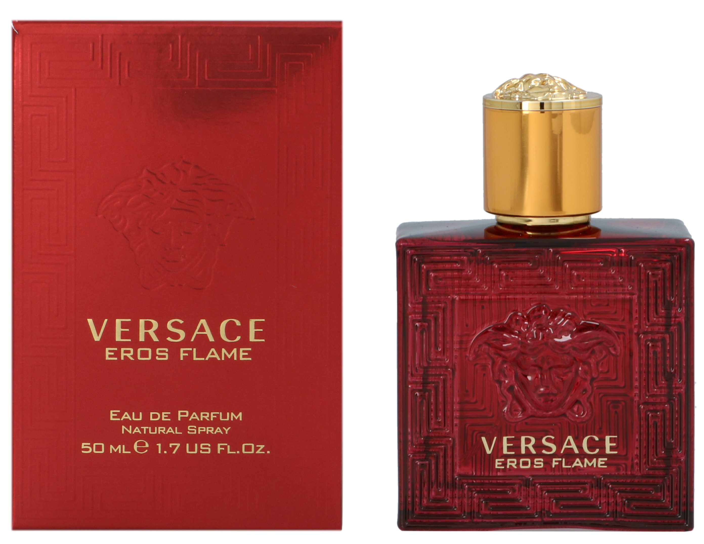 Versace Mens Eros Flame Edp Spray 50ml - One Size