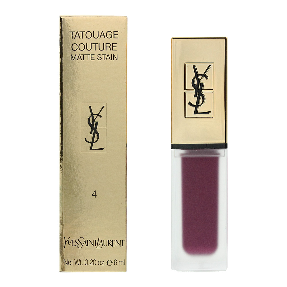 Yves Saint Laurent Unisex Tatouage Couture N4 Purple Identity Liquid Lipstick 6ml - One Size