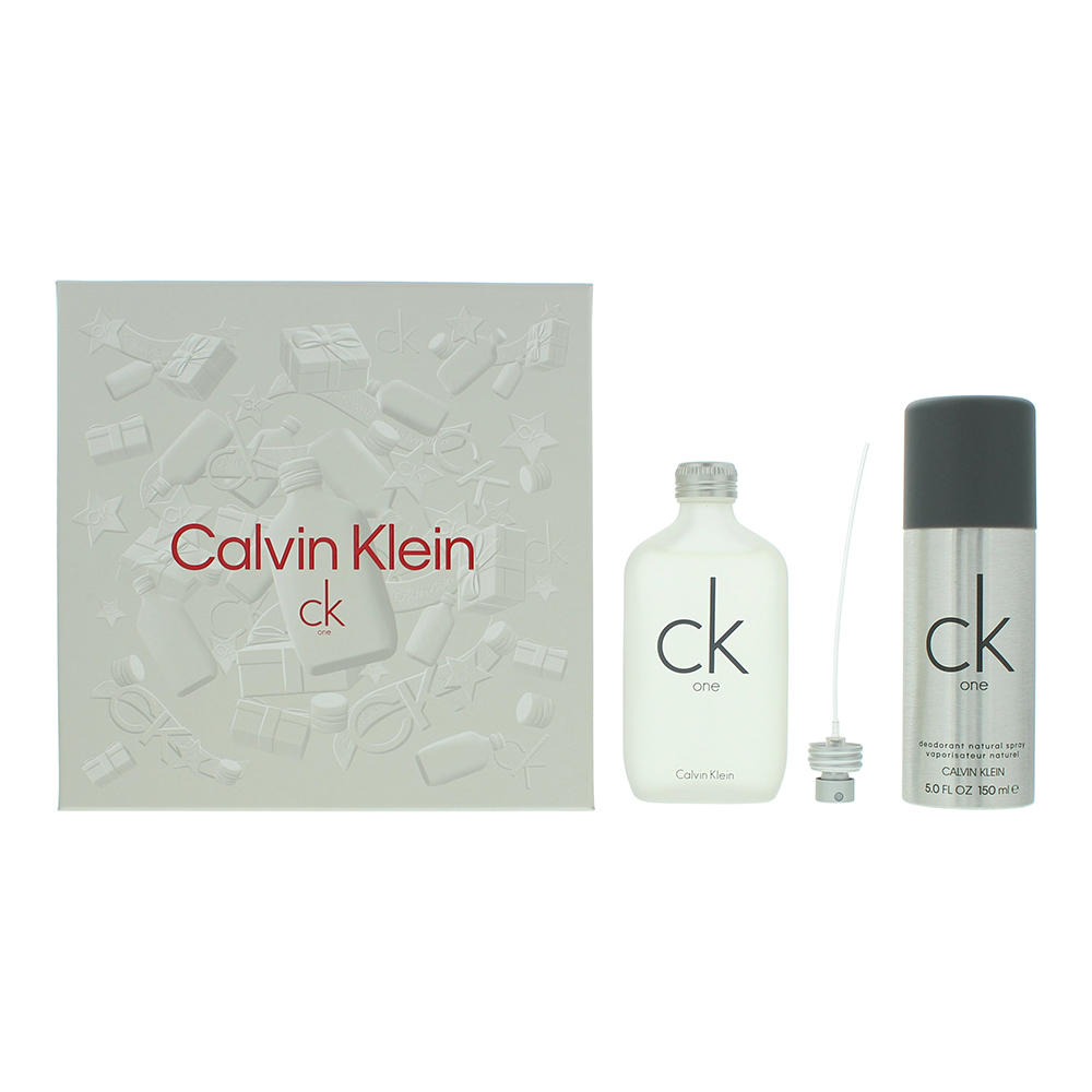 Calvin Klein Unisex Ck One Eau De Toilette 100Ml + Deodorant Spray 150Ml Gift Set - One Size