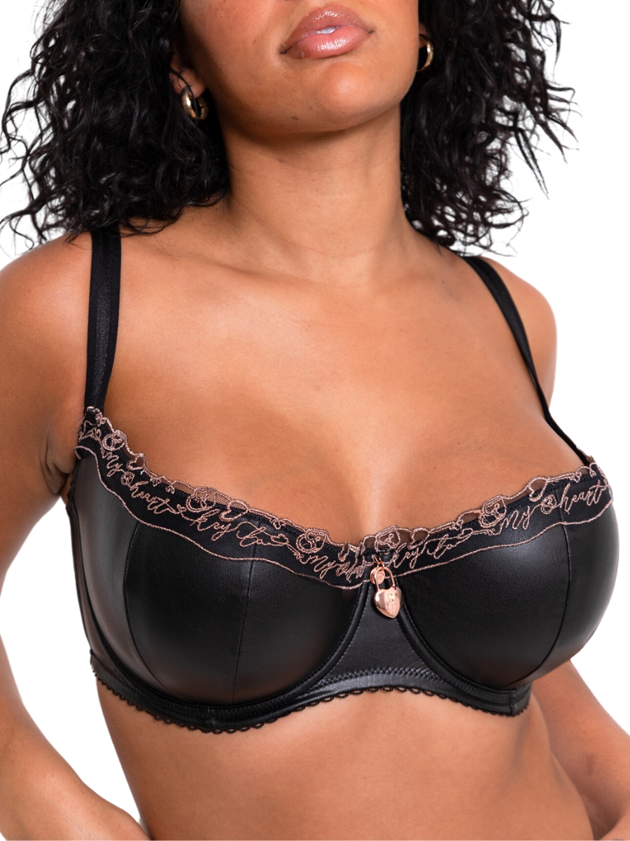 Curvy Kate Womens Key To My Heart Padded Half Cup Bra - Black material_polyamide - Size 36H