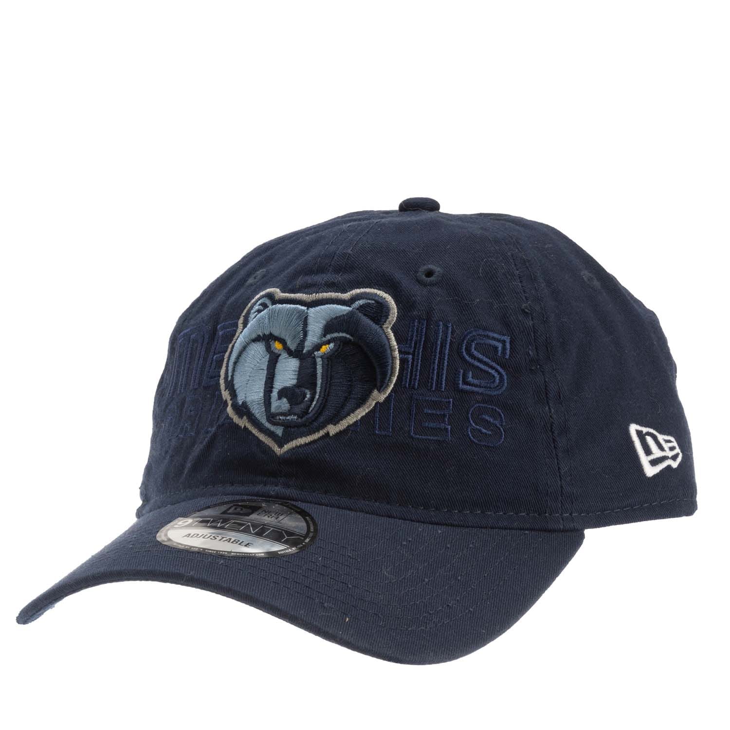 New Era Mens Accessories Memphis Grizzlies 9TWENTY Curved Visor Cap in Blue material_cotton - Size Medium/Large