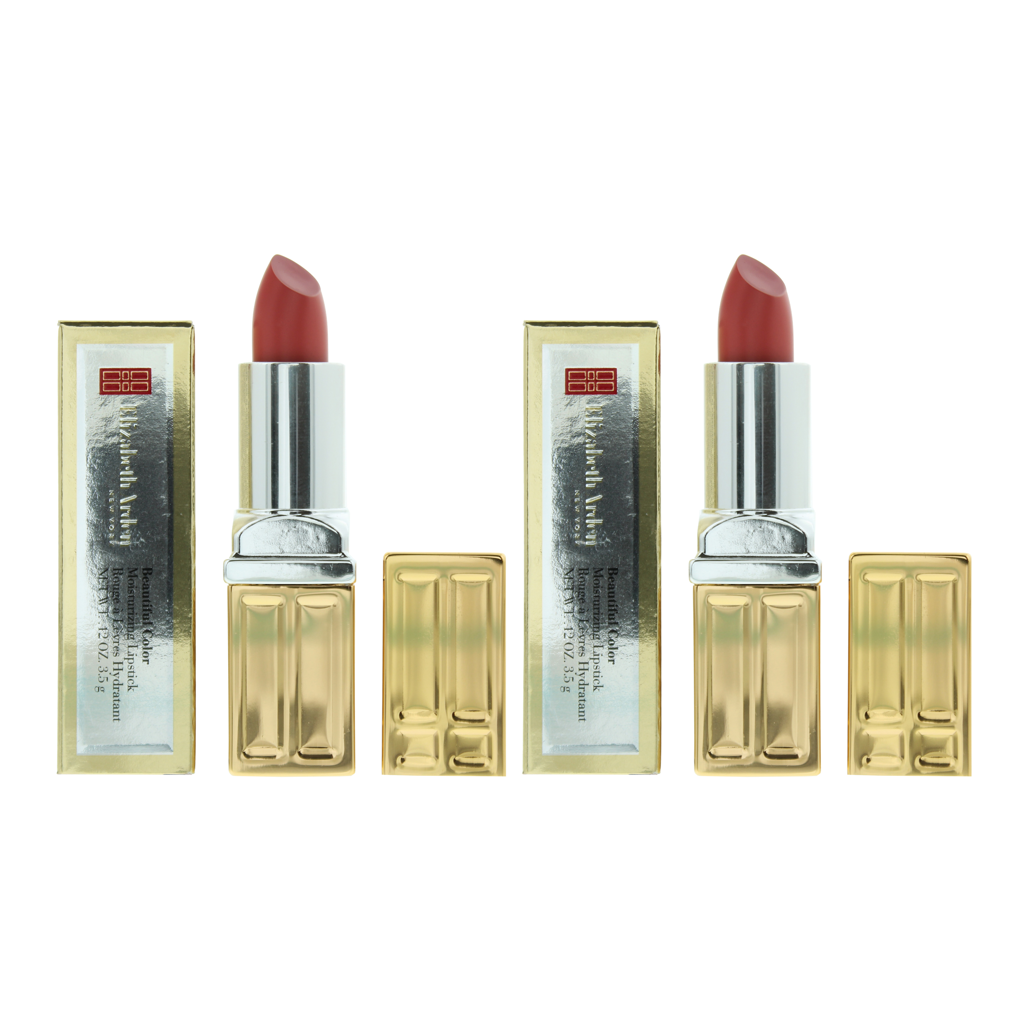 Elizabeth Arden Womens Beautiful Color Moisturising Lipstick 3.5g Barely There Matte X2 - NA - One Size