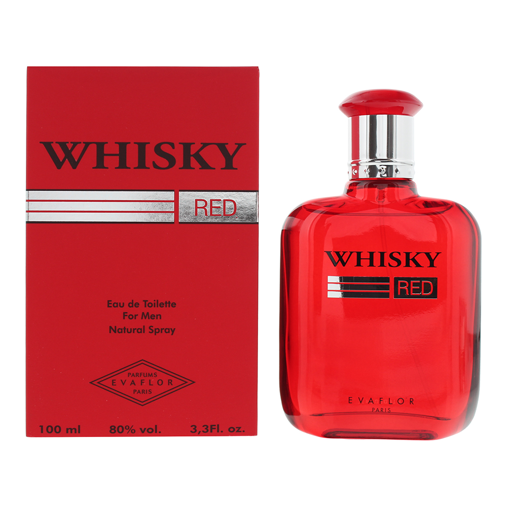 Evaflor Mens Whisky Red Eau De Toilette 100ml - One Size