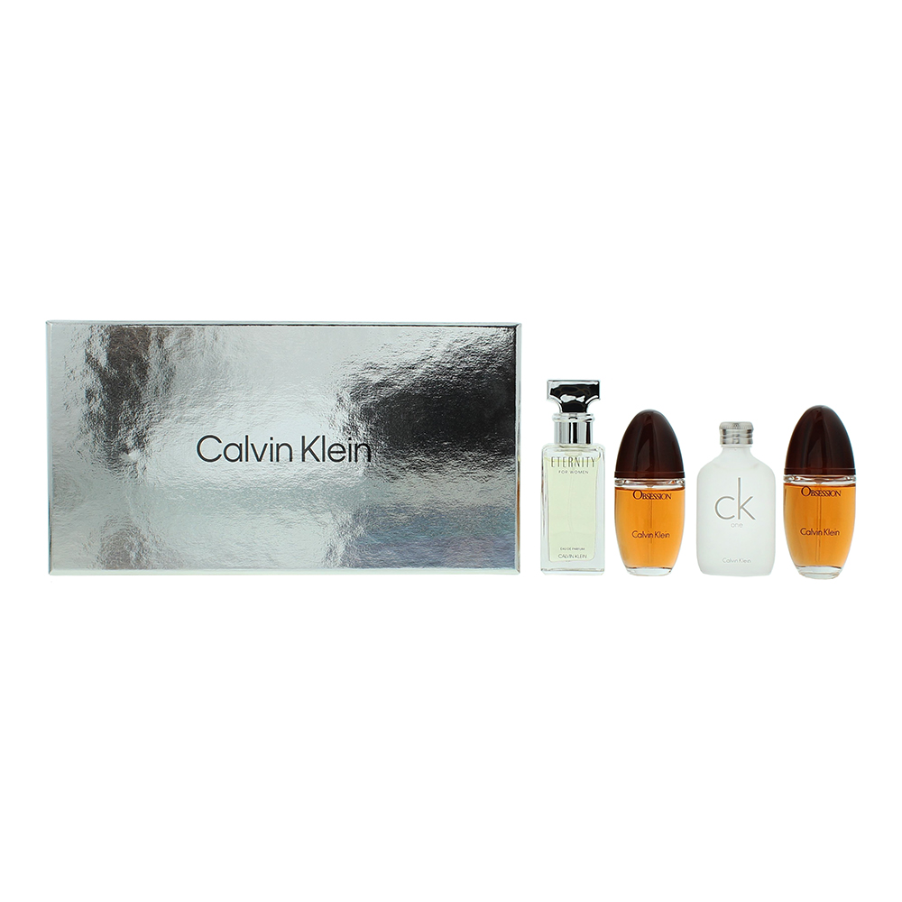 Calvin Klein Womens Women Mini Gift Set 4 x 15ml - Obsession, CK One, Eternity - NA - One Size