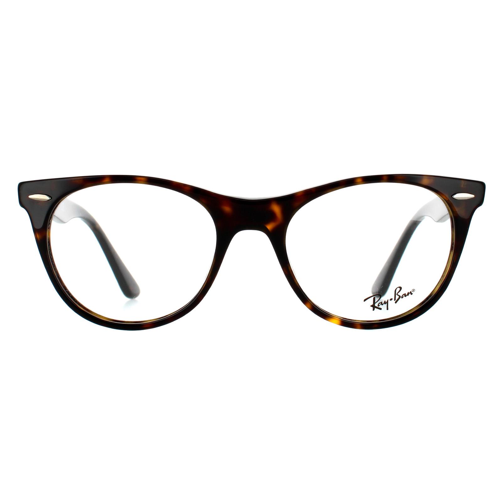 Ray-Ban Round Mens Havana Glasses Frames - Brown - One Size