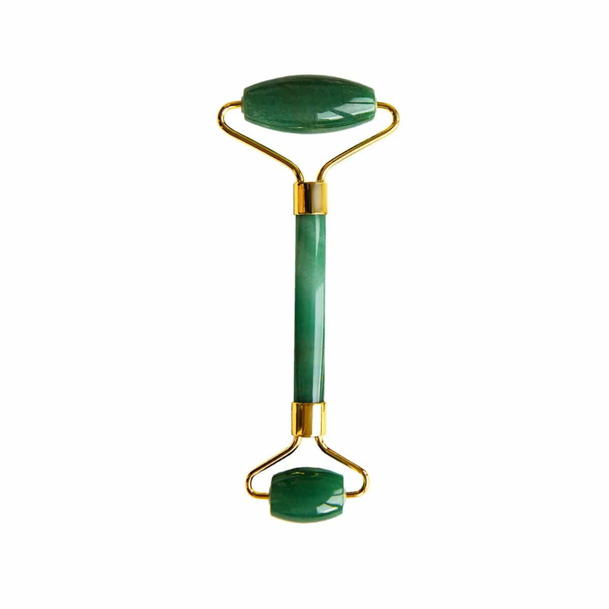 Dr. Botanicals Unisex Dr Aventurine Jade Soothing Energy Facial Rollers (Gold Metal Handle) - One Size