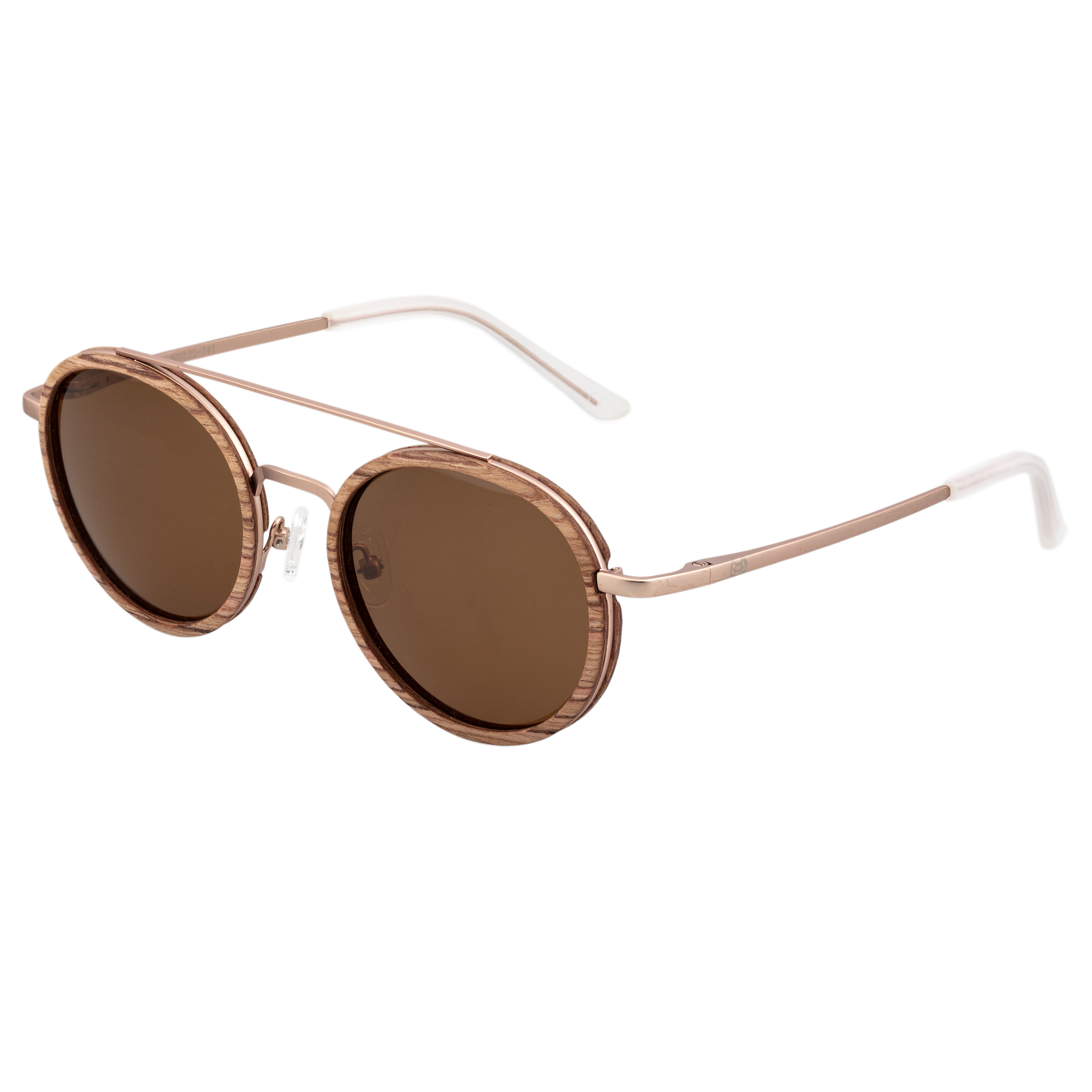 Earth Wood Unisex Binz Polarized Sunglasses - Brown - One Size