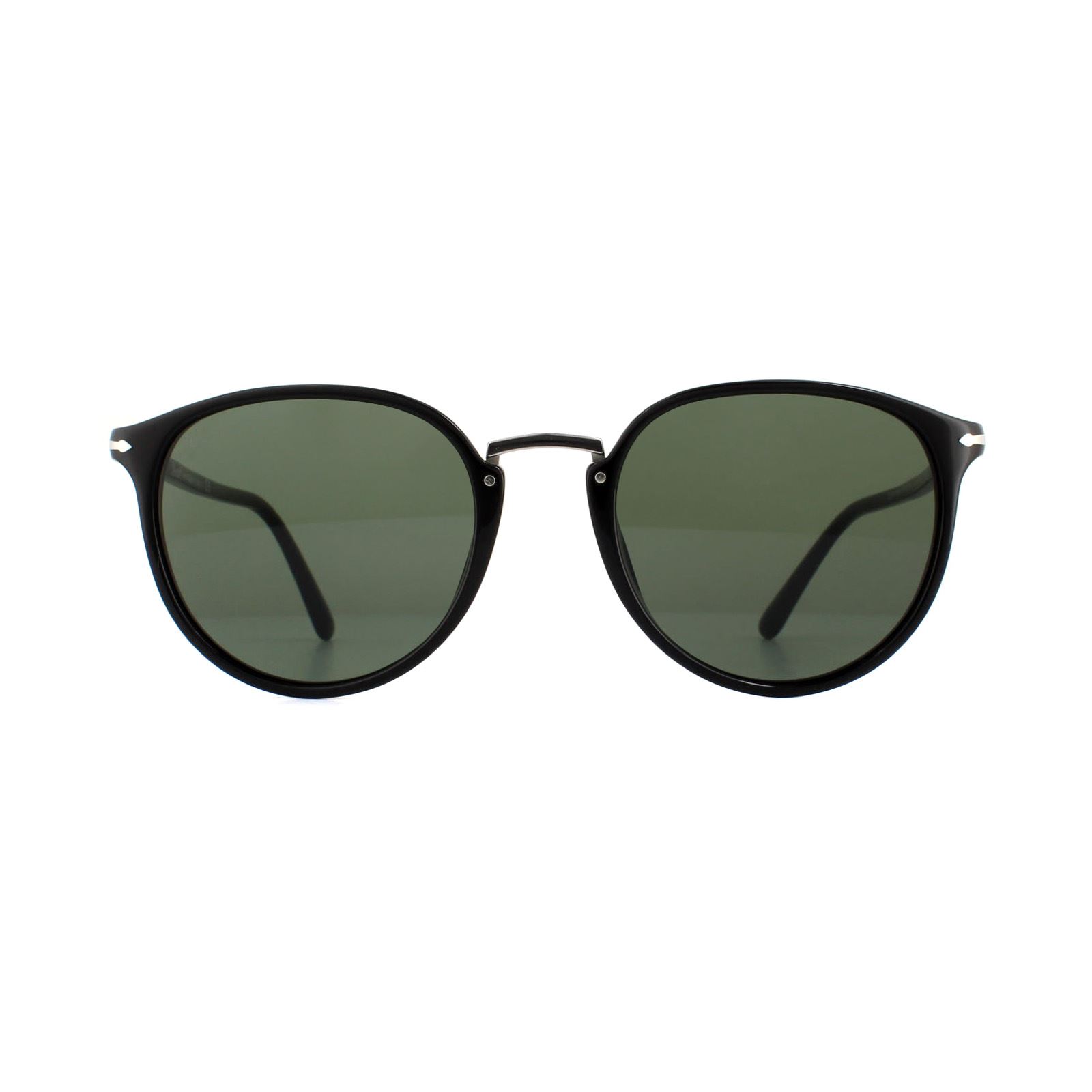 Persol Mens Sunglasses PO3210S 95/31 Black Green 54mm - One Size