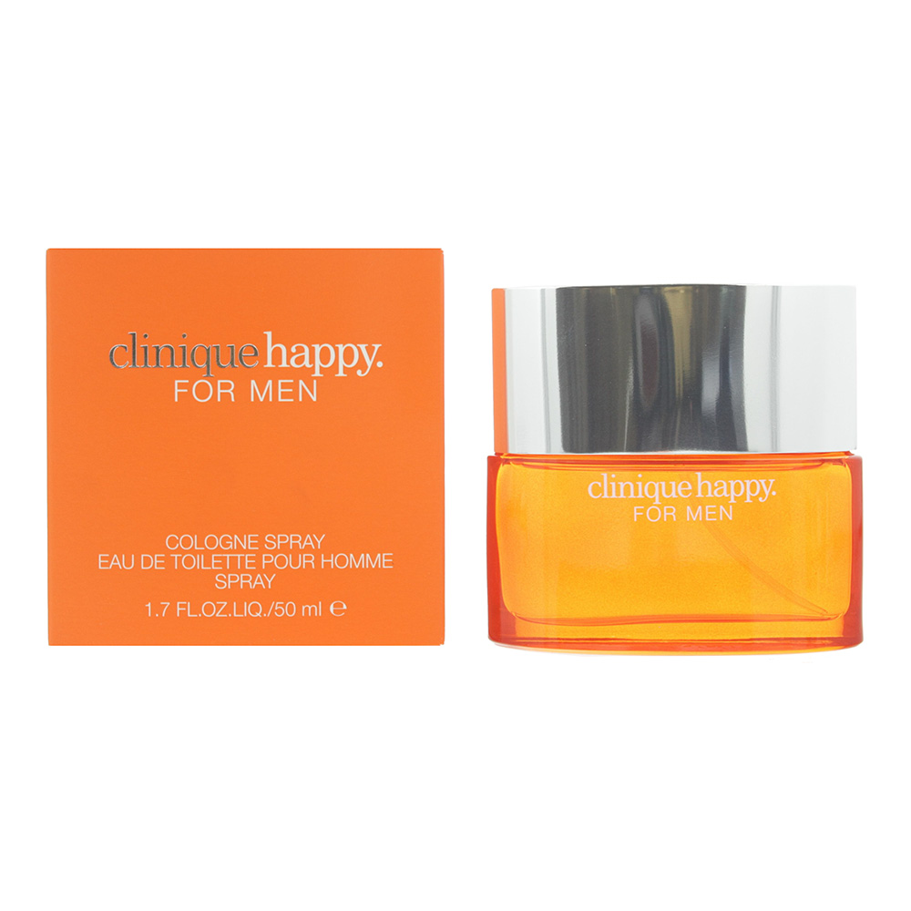 Clinique Mens Happy For Men Cologne Spray Eau de Toilette 50ml - One Size