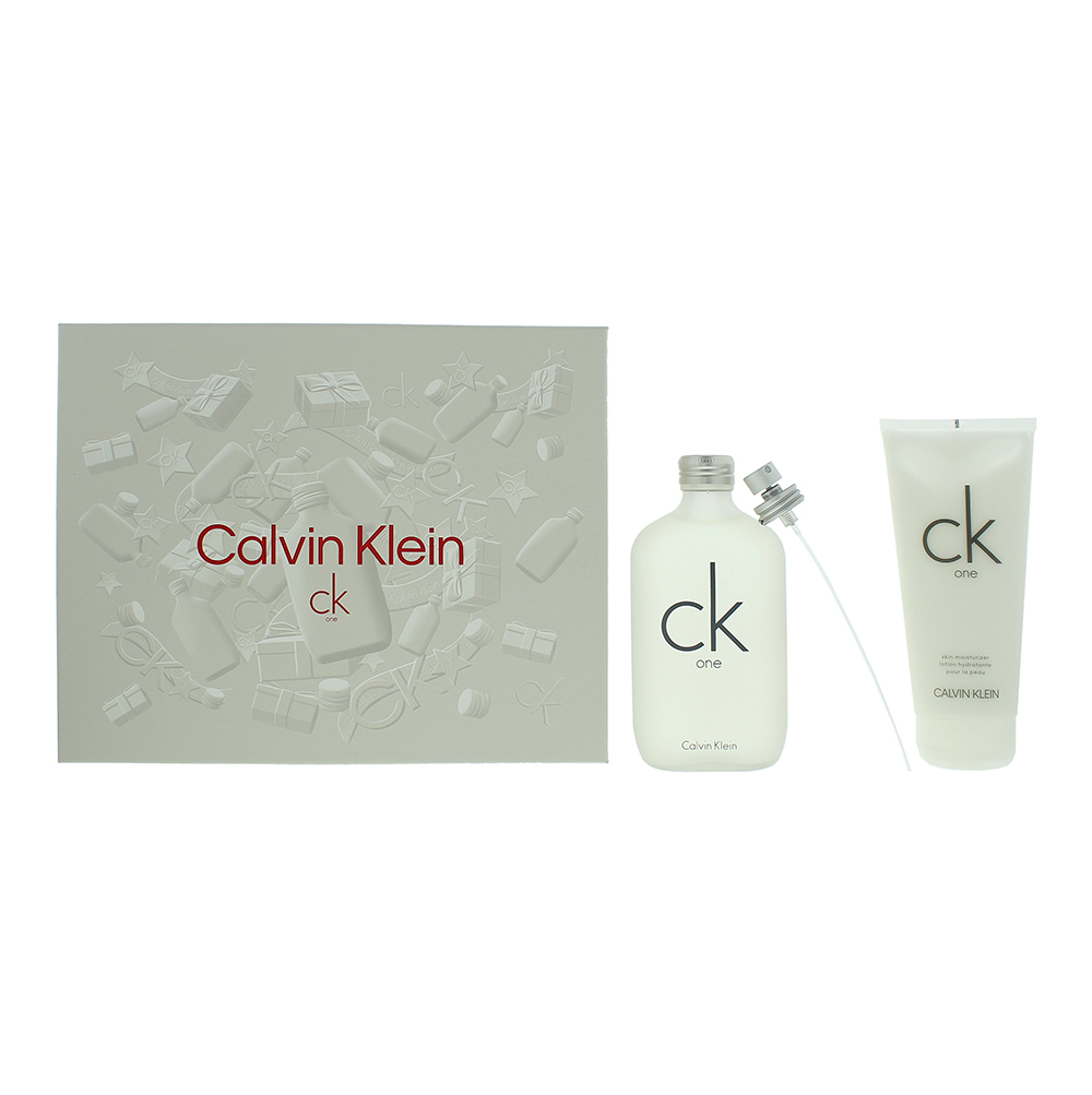 Calvin Klein Unisex Ck One Eau De Toilette 200ml + Body Lotion Gift Set - Green - One Size