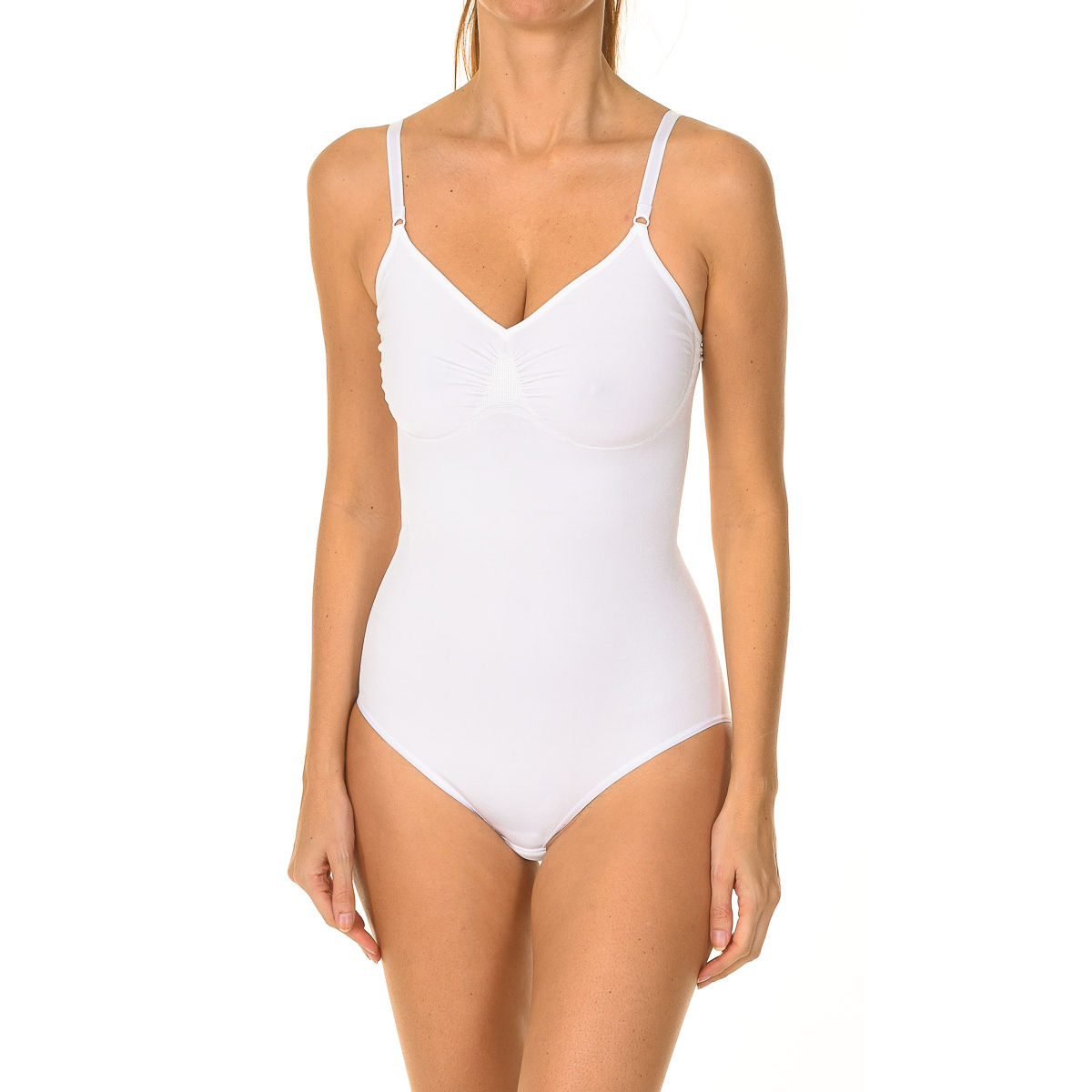 Intimidea Womens Body ss Gold shaping hook closure 510117 woman - White Polyamide - Size Medium/Large