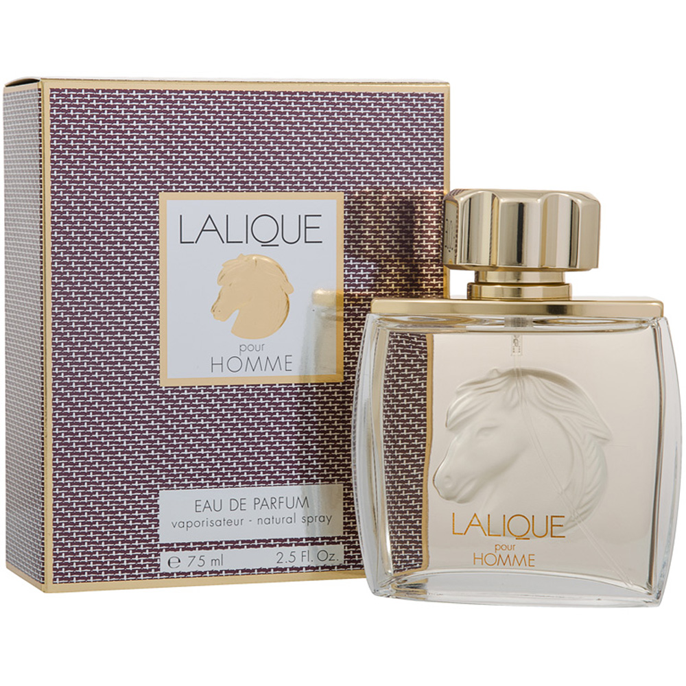 Lalique Mens Pour Homme Eau de Parfum 75ml Spray For Him - Violet - One Size