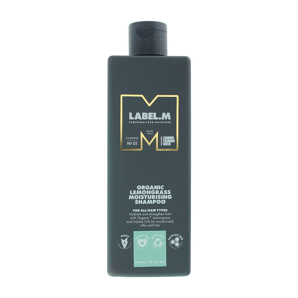 Label M Unisex Organic Lemongrass Moisturising Shampoo 300ml - One Size