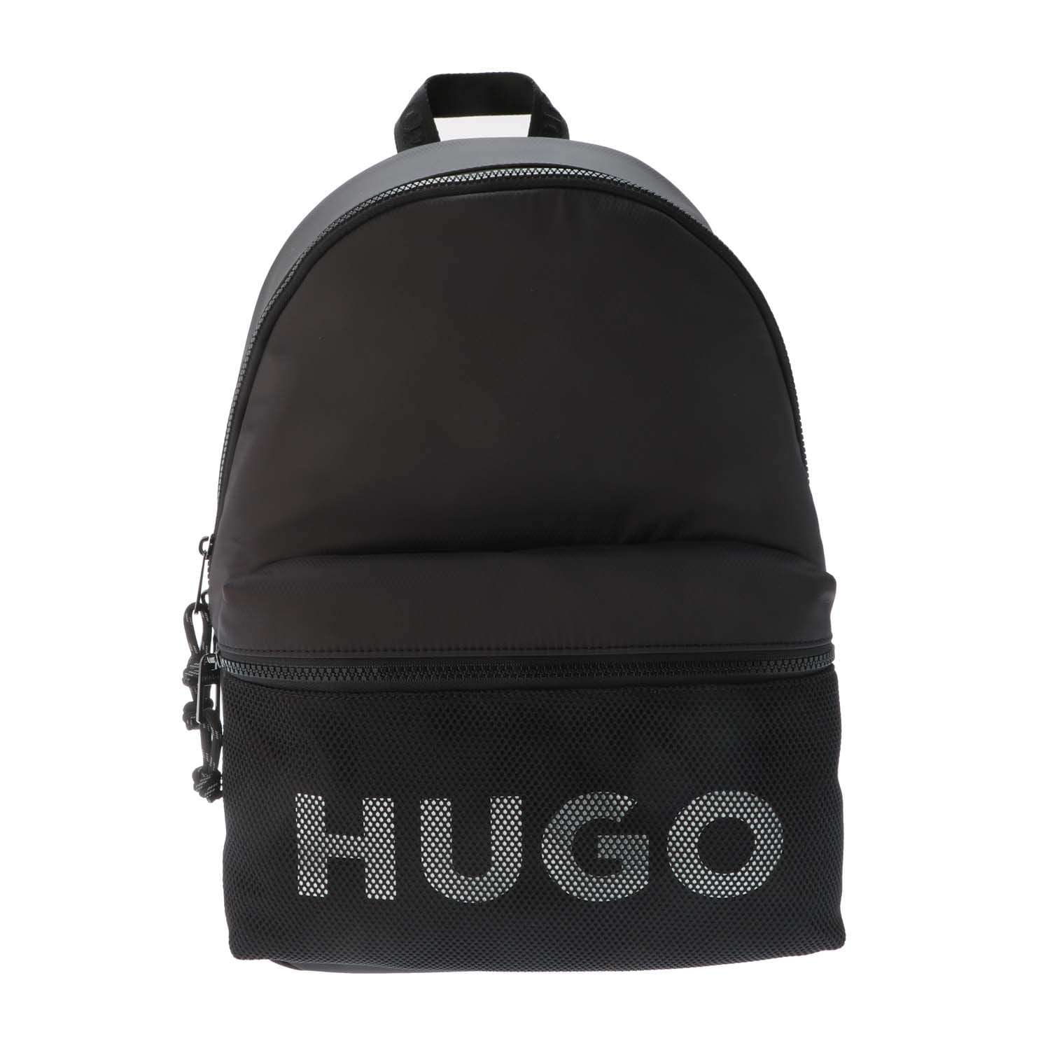 Hugo Mens Accessories Logo Print Backpack in Black - One Size