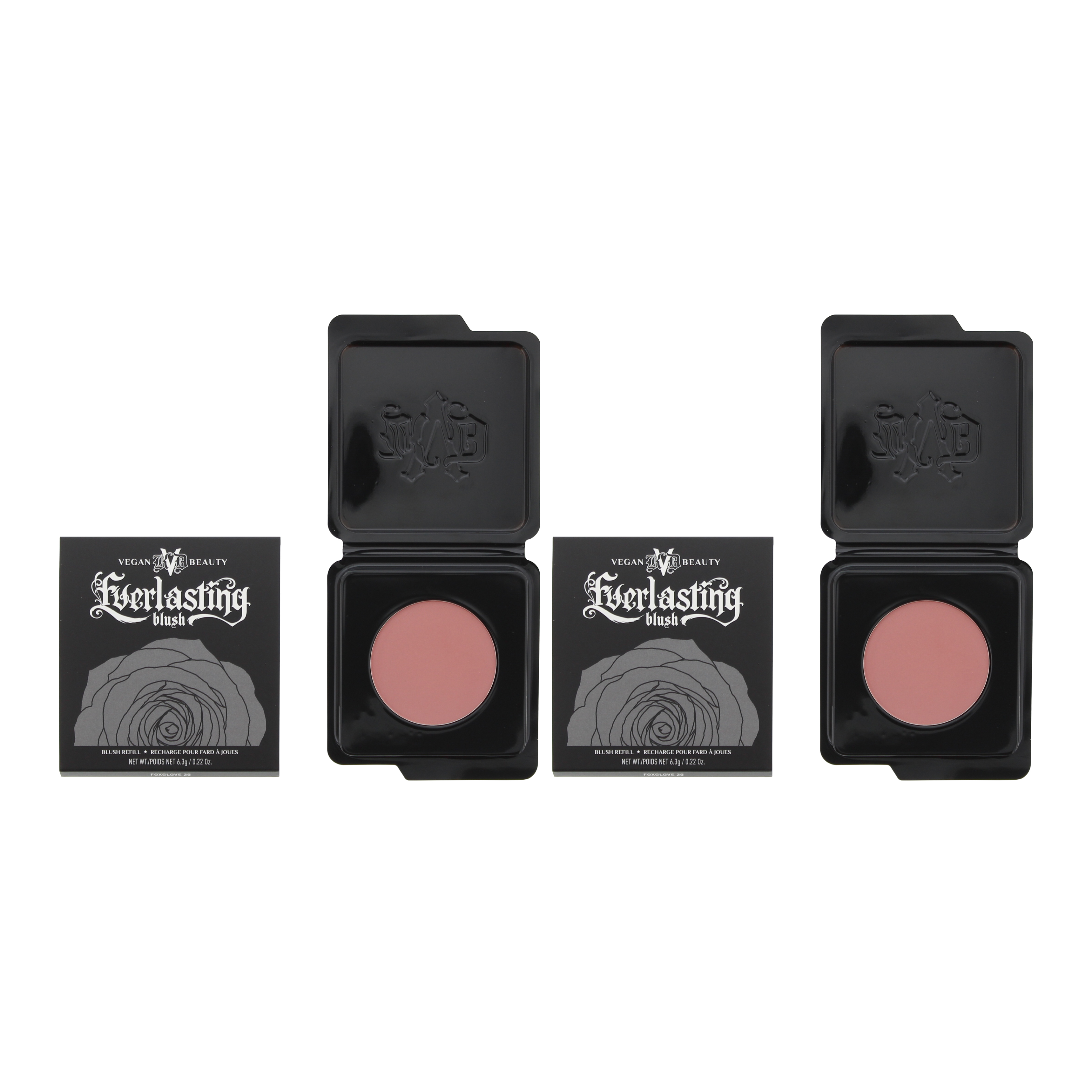 KVD Womens Everlasting Blush Refill 6.2g - Foxglove x 2 - NA - One Size