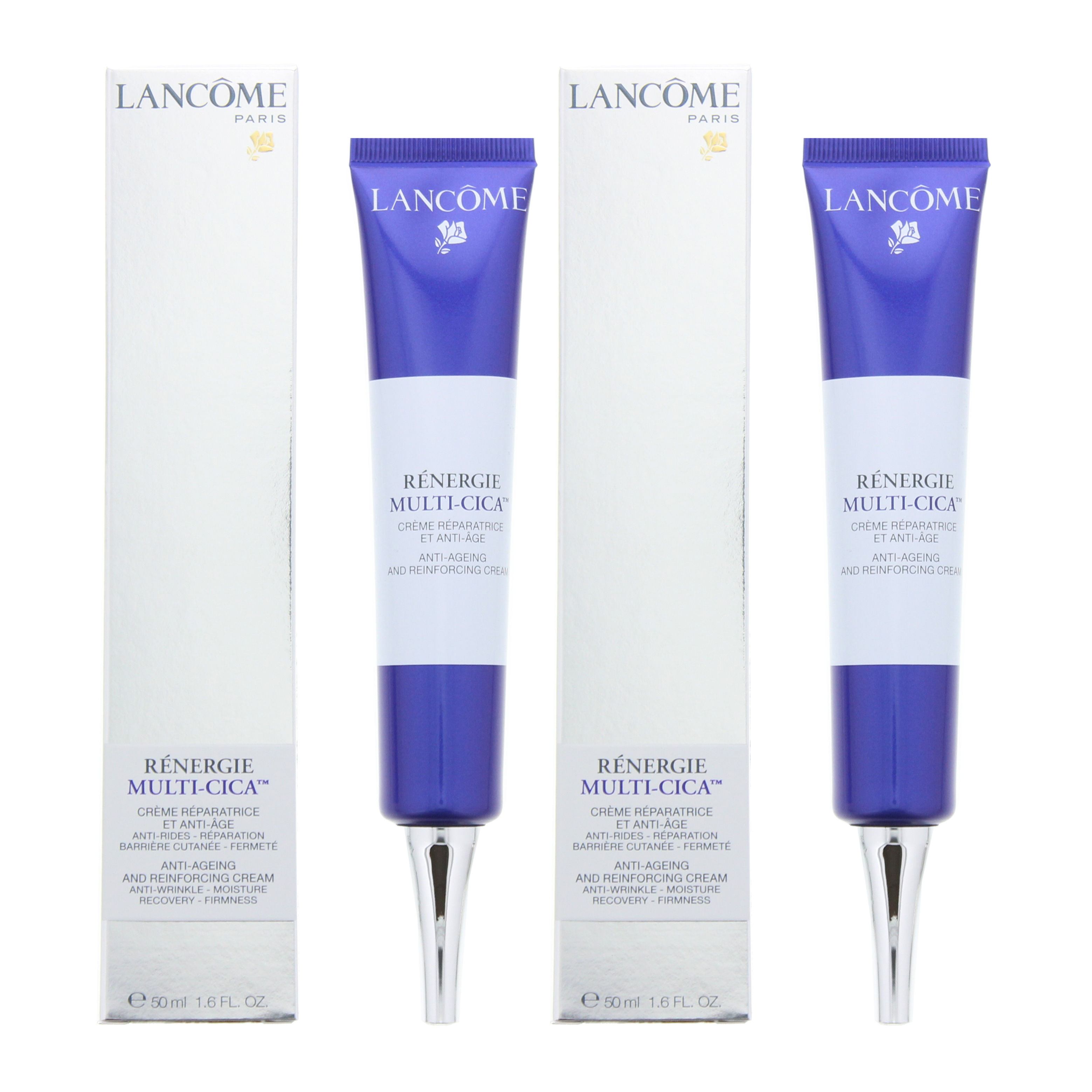 Lancome Womens Renergie Multi-Cica Anti Ageing + Reinforcing Cream 50ml x 2 - One Size