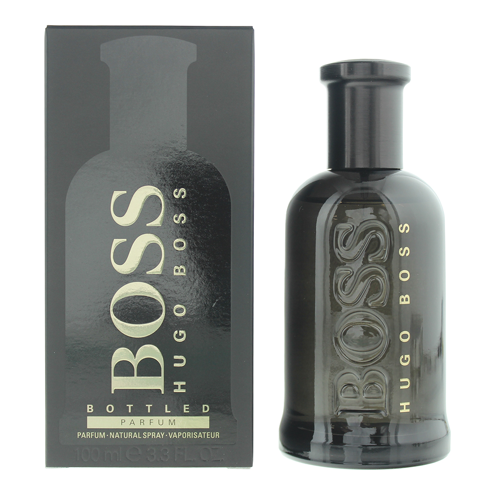 Hugo Boss Mens Bottled Parfum 100ml Spray for Him - One Size