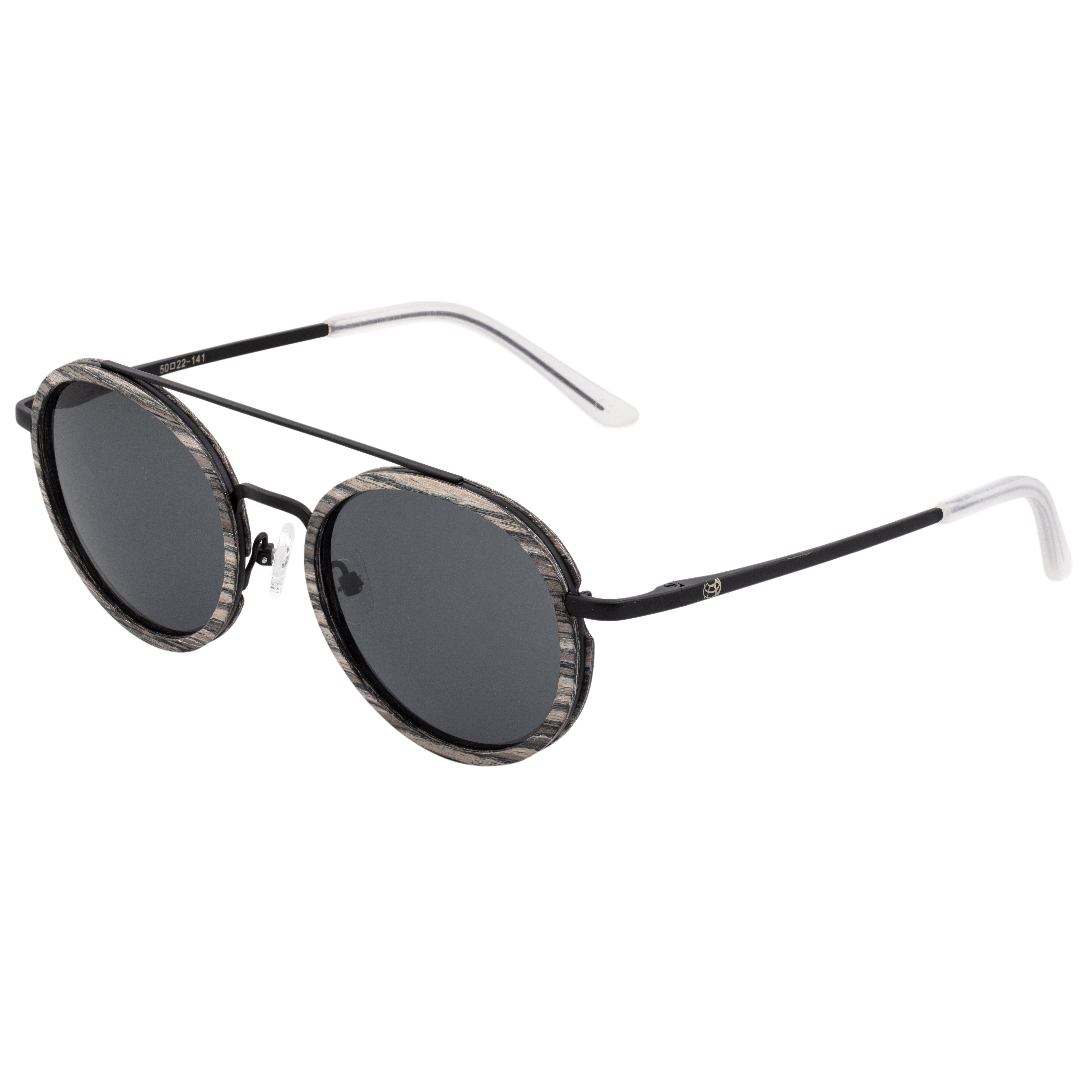 Earth Wood Unisex Binz Polarized Sunglasses - Grey - One Size