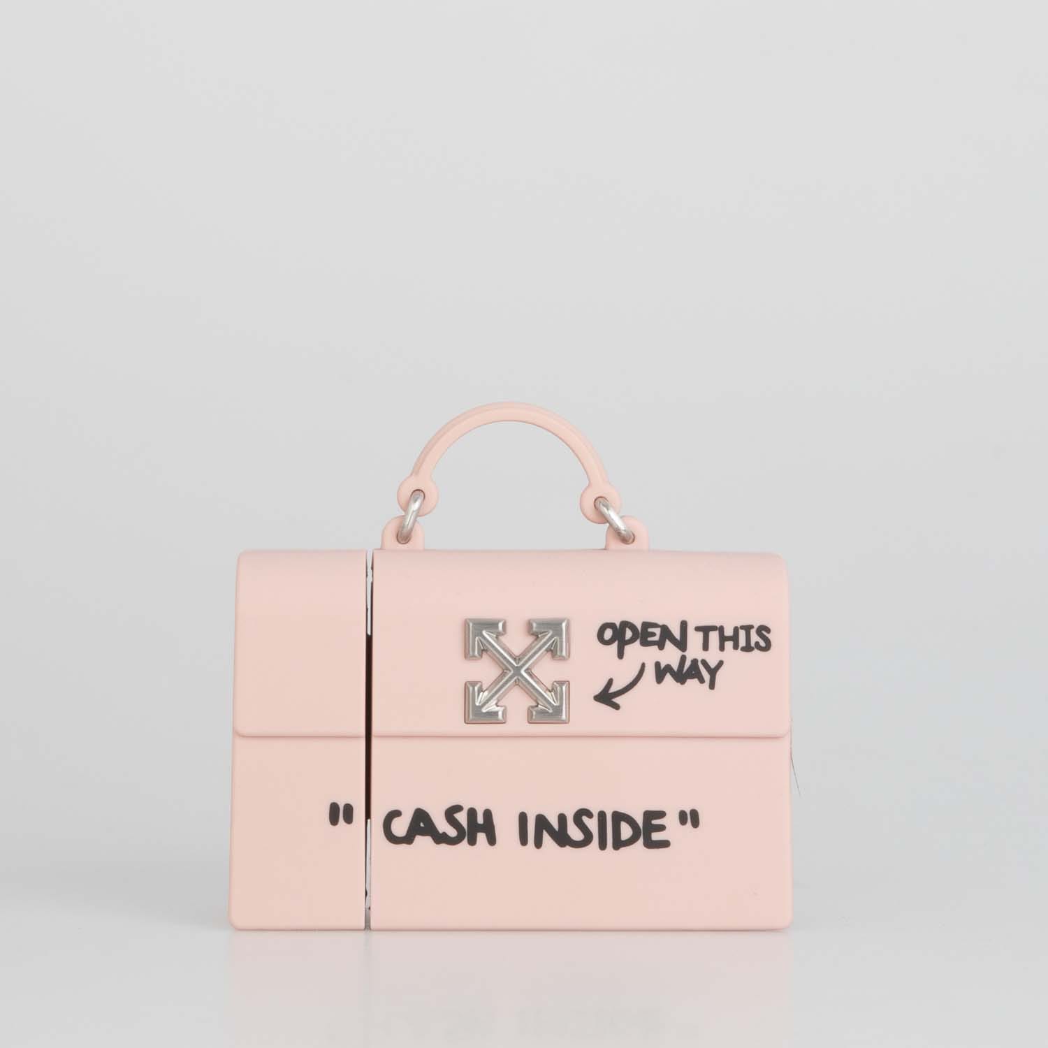 Off-White Accessories Off White Jitney Airpods Case in Pink - One Size