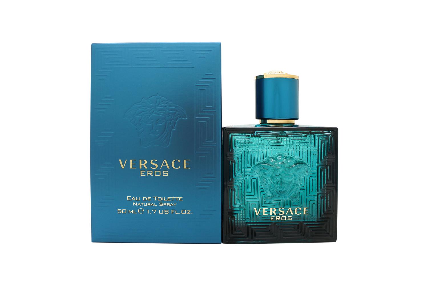 Versace Mens Eros Eau de Toilette 50ml Spray For Him - NA - One Size