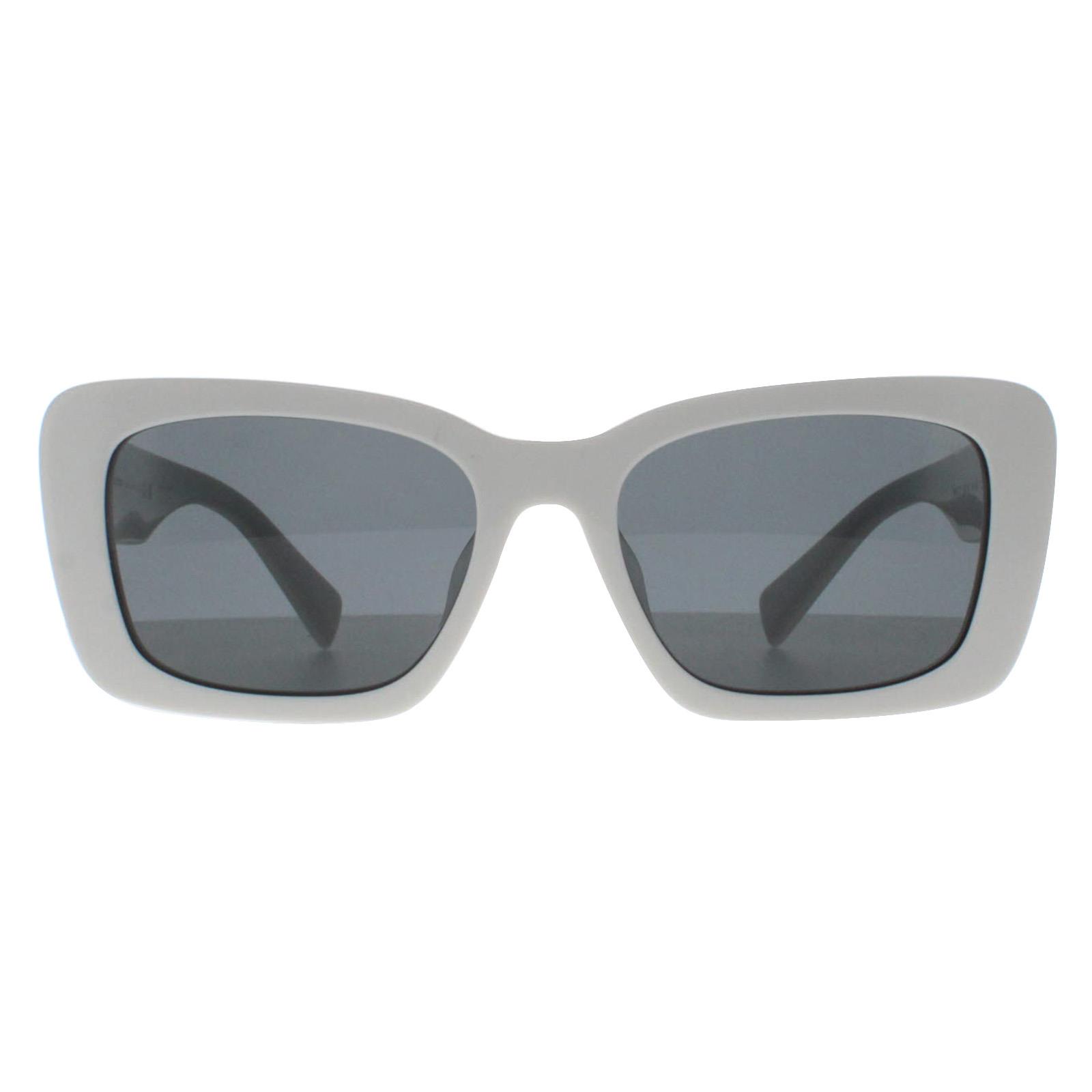 Miu Miu Rectangle Womens White Dark Grey MU07YS - One Size