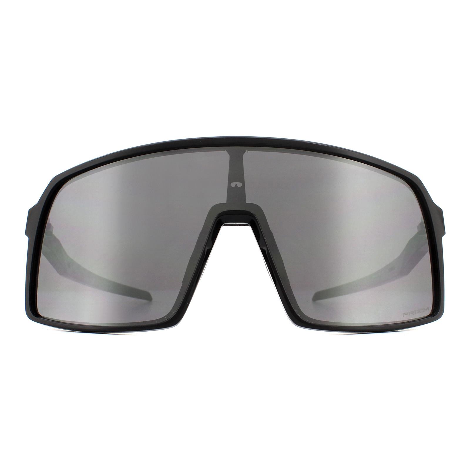 Oakley Rectangle Mens Polished Black Prizm Sunglasses - One Size