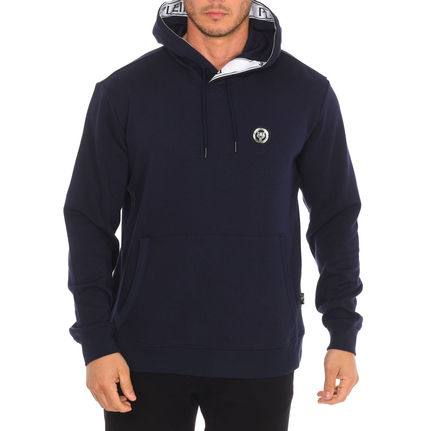 Plein Sport FIPSC610 Mens hoodie - Blue material_polyester - Size Large