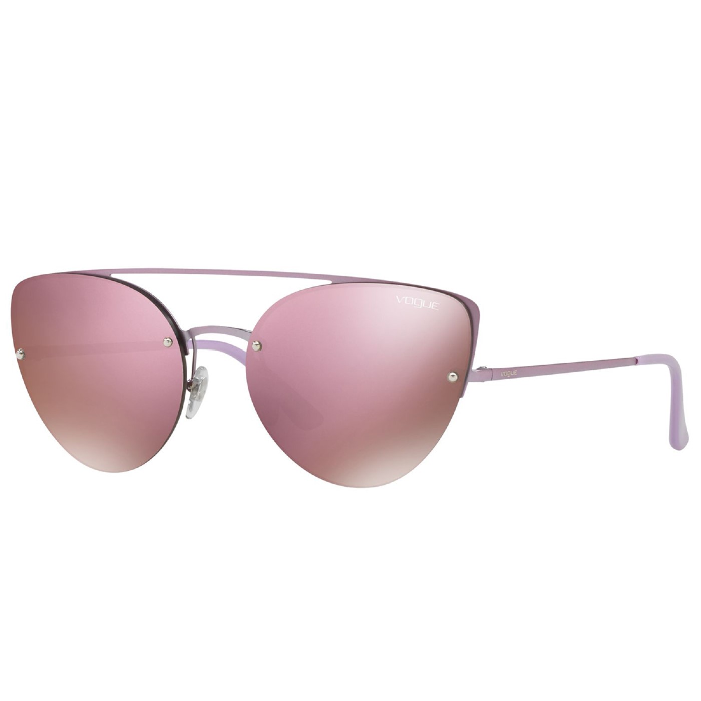 Vogue Womens Metal sunglasses in the shape of cat-eyes VO4074 women - Rose - One Size