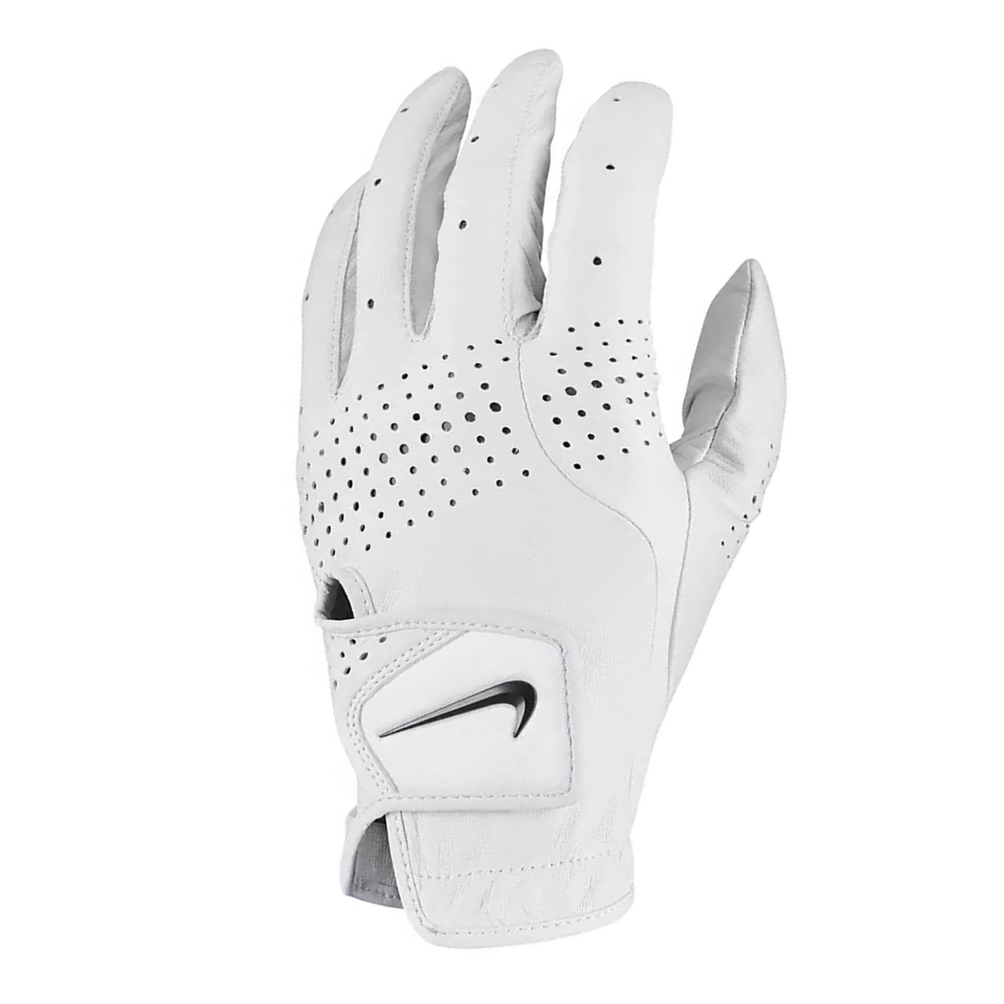 Nike Mens Tour Classic III Leather Golf Glove (White/Black) - Size Medium