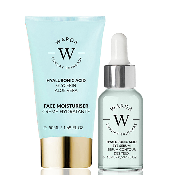 Warda Luxury skincare Unisex Skin Hydration Boost Hyaluronic Eye and Face Set - NA - One Size