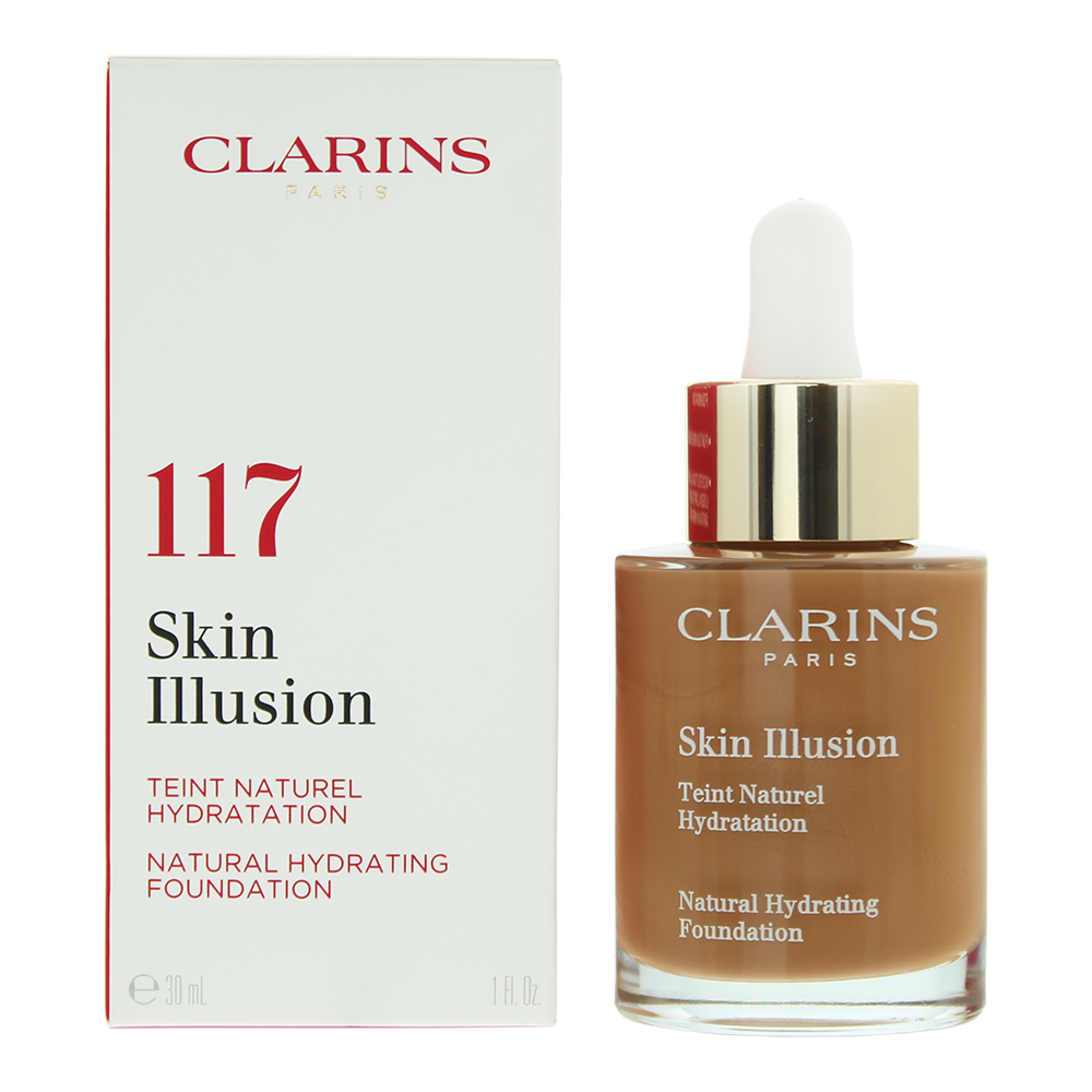 Clarins Womens Skin Illusion Natural Hydrating Foundation 30ml 117 Hazelnut - NA - One Size