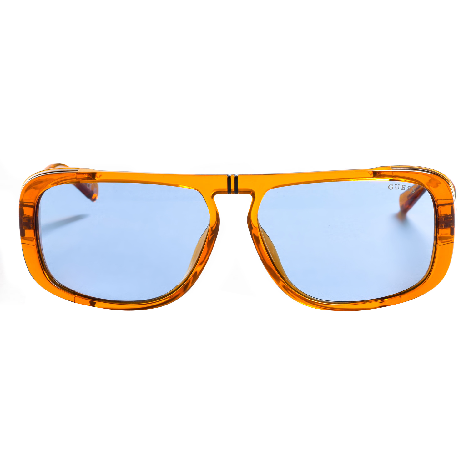 Guess Womenss acetate sunglasses with rectangular shape GU00082 - Orange - One Size