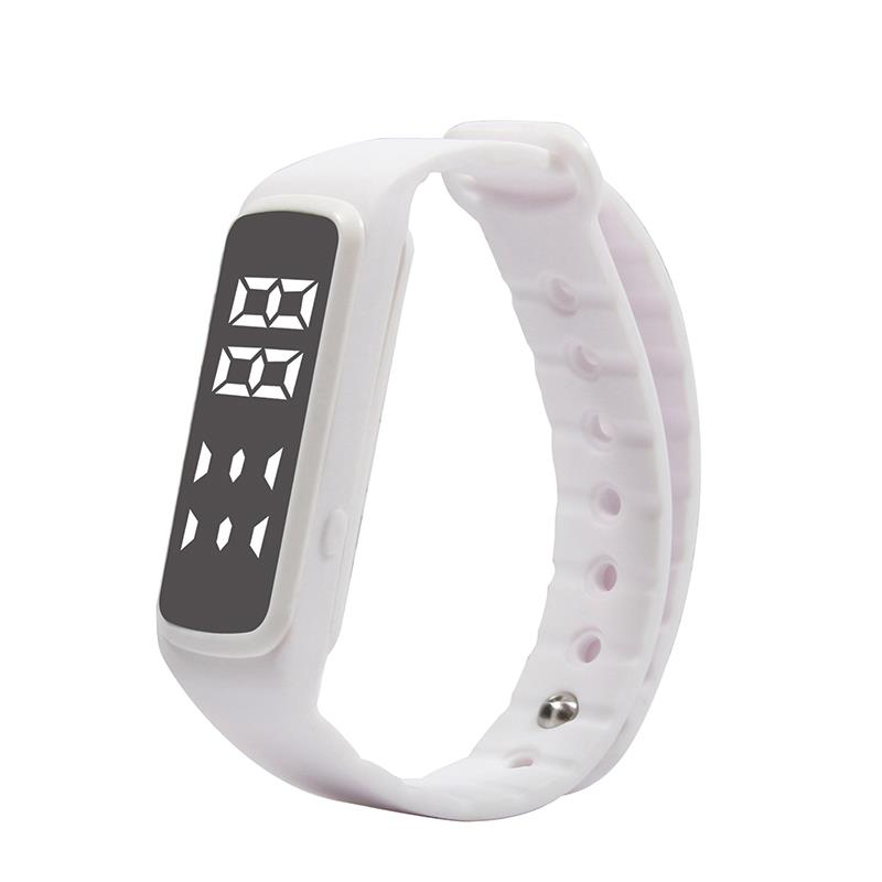 Aquarius AQ114 Teen Fitness Activity 3D Pedometer LED Tracker White - One Size