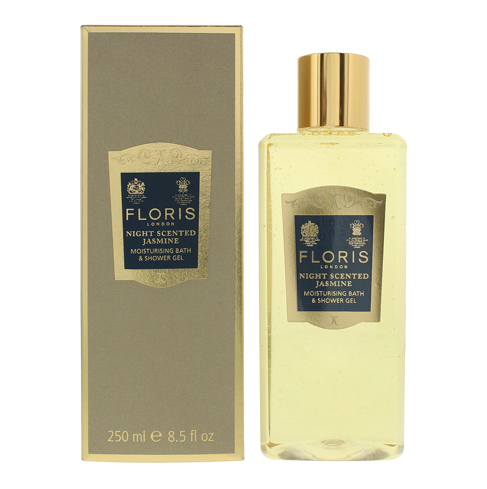 Floris Womens Night Scented Jasmine Moisturising Bath And Shower Gel 250ml - White - One Size